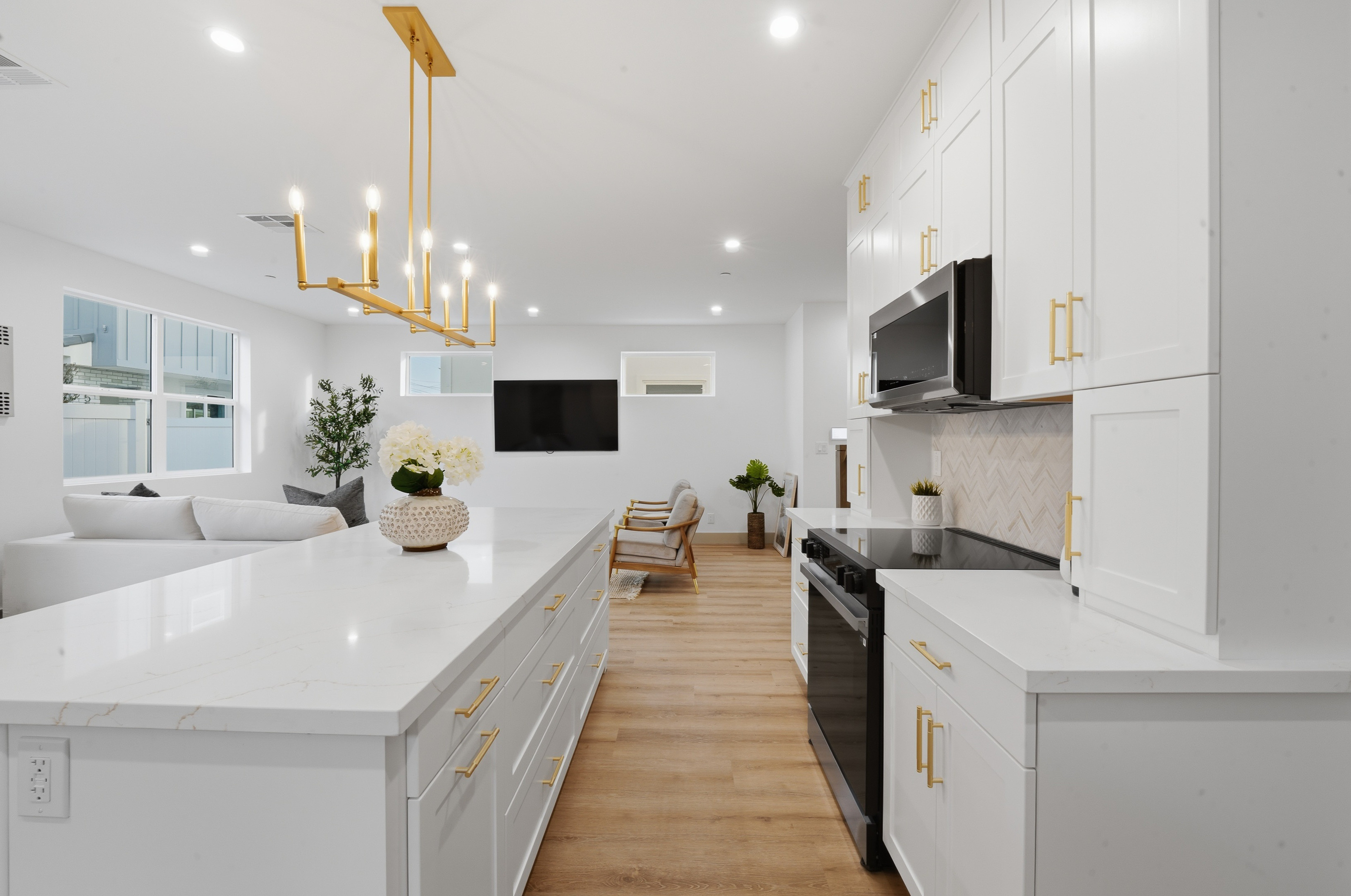 Plan A kitchen and dining